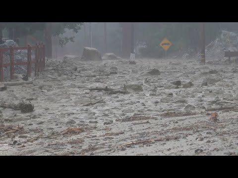 Tropical Storm Hilary Causes INSANE Mud Slide in Forest Falls, California