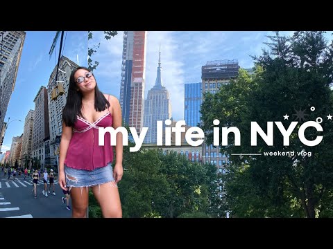 a weekend in NYC ⋆✴︎˚｡⋆ | running summer streets, broadway shows, & central park!