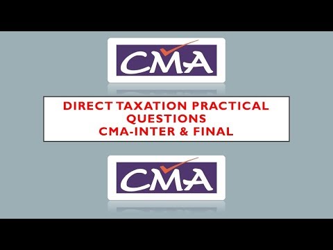 CMA Inter & Final  DT Practical Questions