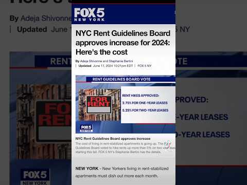 EVEN RENT STABILIZED APARTMENTS ARE GOING UP!!!!! #realestate #landlordproblems #nycrealestate