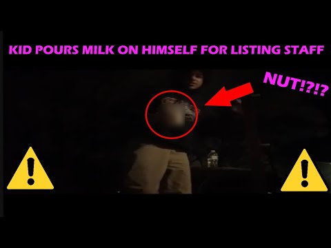 KID POURS MILK ON HIMSELF FOR LISTING STAFF (NOT CLICKBAIT!)