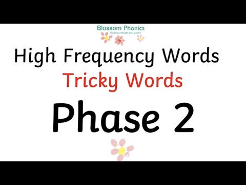 Blossom Phonics: High Frequency Words and Tricky Words Phase 2