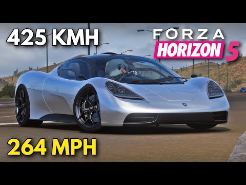 Forza Horizon 5 | 264 MPH (425 KMH) GMA T.50 Tune Setup | FH5 Speed Build Guide | Gordon Murray T50