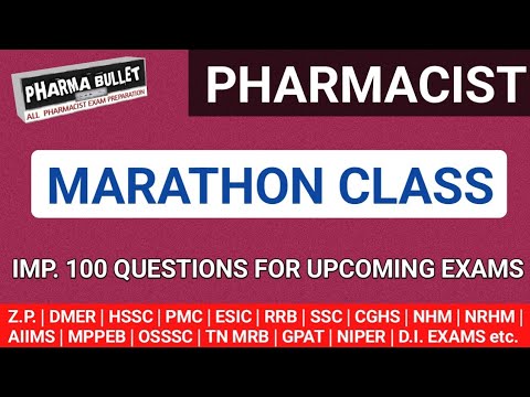 Pharmacist exam preparation | Imp.100 questions | MP | PMC | OSSSC | HSSC | AIIMS exam questions