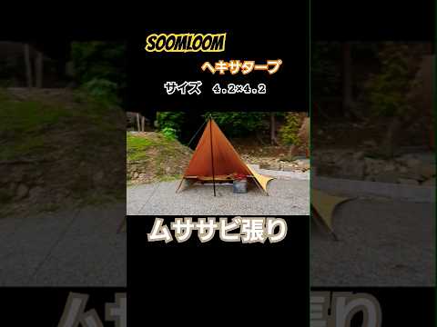 ムササビ張り【SOOMLOOM】 #shorts  #ムササビ　#camping