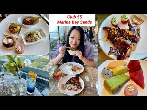 Dinner And Drinks at Club 55 Marina Bay Sands Hotel Singapore I Food Review