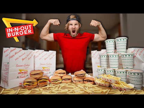 The ENTIRE In N Out Menu Challenge TRIPLED!