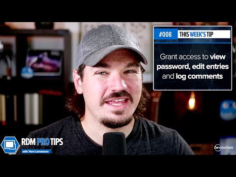 Easily grant access to view password, edit entries and log comments - RDM Pro Tip 008