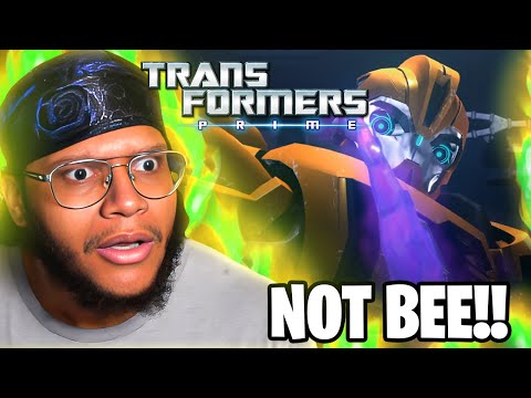 BUMBLEBEE NOOO!! FIRST TIME WATCHING *Transformers Prime* Ep 14-15 REACTION