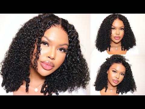 THE BEST PRE PLUCKED CURLY WIG I’VE TRIED😍YOU NEED THIS WIG! + NO WORK NEEDED | Ft Asteria Hair