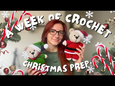 Crochet & Chat 🧶 Winter Patterns, Christmas Prep / Studio Vlog