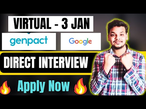 Genpact Direct Virtual Interview Hiring | Infosys Hiring | OFF Campus Drive For 2025-2023 Batch