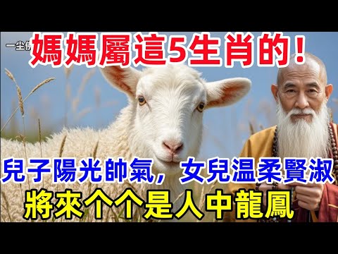 媽媽屬這5生肖的！兒子陽光帥氣，女兒温柔賢淑，將來个个是人中龍鳳！