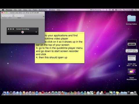 How to record your desktop/computer screen FREE using Mac Quicktime Player