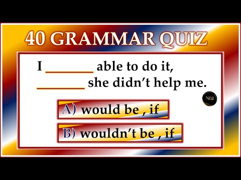 40 test - English Grammar Quiz | English Grammar - All Tenses Quiz in English | No.1 Quality English