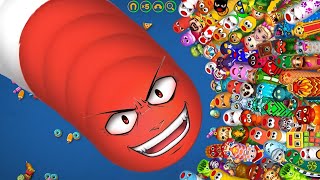 Worms zone Snake 🐍Game | Biggest Slither Snake 🐍 #wormsio #slitherio #wormszone #slithersnake #17