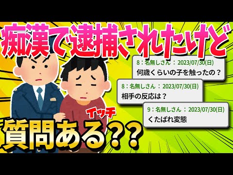 【2ch面白いスレ】痴漢で逮捕されたことあるけど質問ある？？【ゆっくり解説】