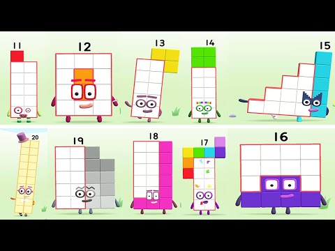 Meet The Numberblocks! - Play Quiz, Counting, Learn To Draw Numbers 11 - 20 , - Fun Educational Game