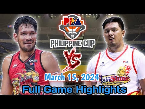 SAN MIGUEL BEERMEN vs RAIN OR SHINE Full Game Highlights | Pba Philippine Cup 2024 | Pba 48th Season