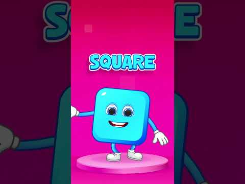 How to Draw a Square 🟨 | Shape Video for Kids 🥰🎁🟧 #Shorts