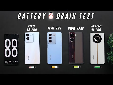 Vivo T2 Pro vs Vivo V27 vs Vivo 29e vs Realme 11 Pro Battery Drain Test | Battery Test