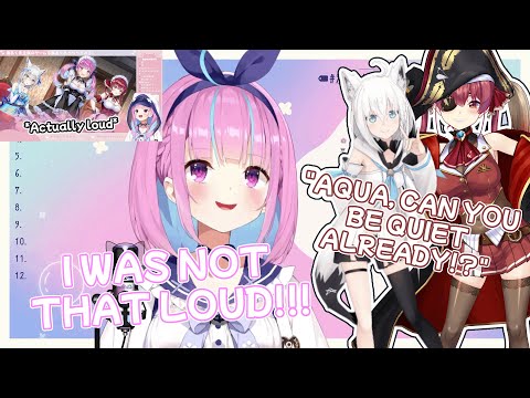 Marine and Fubuki teased Aqua about how loud she was when she played Aquarium. 【Hololive/ENG Sub】