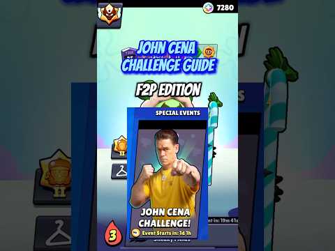 John Cena Challenge Guide 🏆 F2P edition #brawlstars #challenge #guide