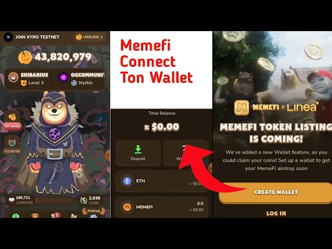 How To Connect Ton Wallet To Memefi || Memefi Combo