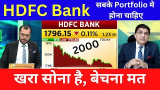 HDFC Bank share latest news,buy or sell ? hdfc bank share analysis anuj singhal,target tomorrow