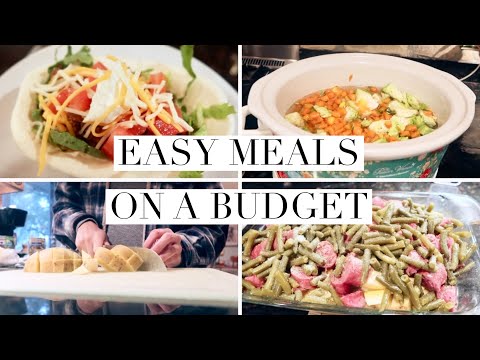 EASY & COZY WHATS FOR DINNER THIS WEEK! EASY MEALS ON A BUDGET FOR THE FAMILY | THE SIMPLIFIED SAVER