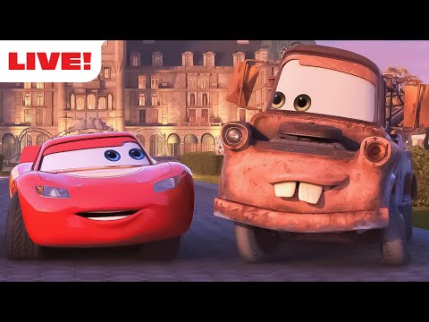 🔴 LIVE | Pixar Cars Shorts 🚘 | NEW Livestream! | Cars on the Road, Cars Toon & MORE! |  @disneyjr