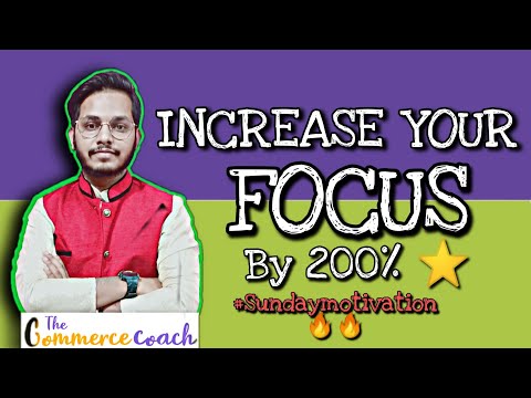 Increase your FOCUS by this Ninja Technique | #Sundaymotivation Session - 1 - The Commerce Coach