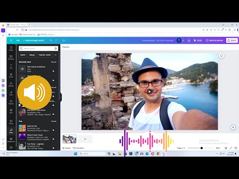 How to Add Audio to Canva Video | How to Add Music on Canva Video