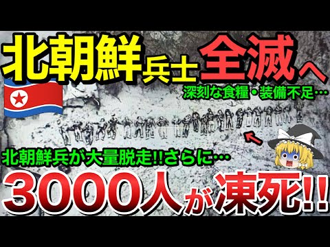 【ゆっくり解説】北朝鮮軍3000人が凍死・・さらに北朝鮮軍クルスクで大量脱走！【ゆっくり軍事プレス】