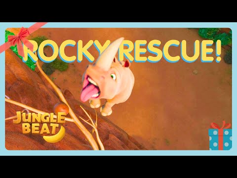 🪨 ROCKY RESCUE! 😲 | 🎄HAPPY HOLIDAYS 🎄 | Jungle Beat | FUNNY MONKEY CARTOONS | WildBrain Bananas