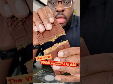 The VIRAL Dubai Chocolate! THEE BEST CHOCOLATE Ive ever had! #foodreview #travel #shorts