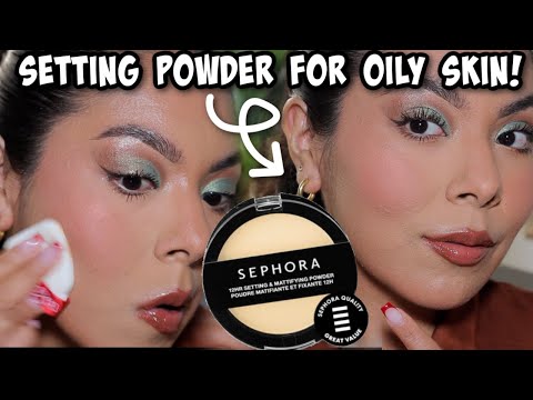 OILY SKIN APPROVED?! @Sephora COLLECTION SETTING POWDER! (REVIEW + WEAR TEST)