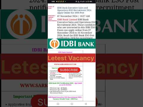 Idbi bank bhari 2024 #shorts #idbi