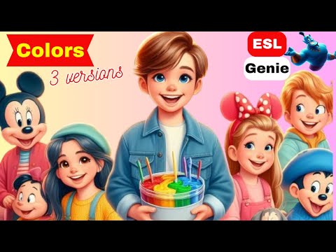 Let's sing about colors : ESL Kids Song ( COLORS)  🌟🎶 #eslsongs #singandlearn #kidseducation #colors