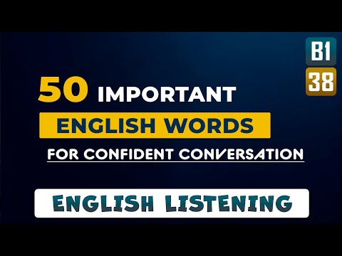 Learn 50 important words to become confident in English | Improve English speaking and listening