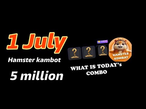 Hamster Kombat Daily Combo Cards 1 July| Hamster Kombat Combo cards Today 1 July