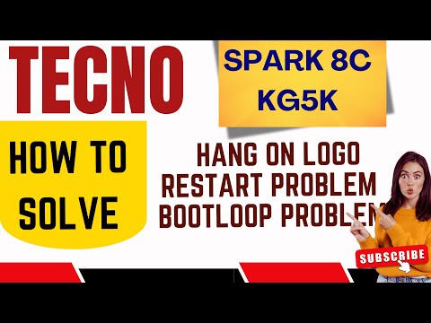 Tecno Spark 8C KG5K "Hang on Logo" Problem Solved | Flashing Tutorial