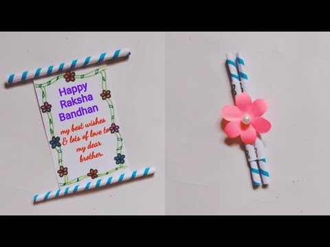 {last minute} raksha bandhan card for brother/white paper card and used sketch pen/gift for brother