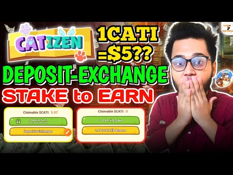 Catizen Airdrop Deposit to Exchange | Catizen Stake to Earn | Catizen Airdrop CATI Withdrawal Bangla