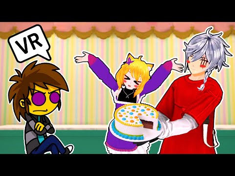 PASTELES  con DARKAR 🍰 sale Mal | Milly en VRCHAT 🌺