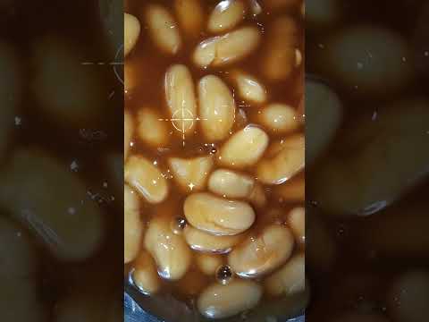 Canned Baked Beans | Morning Breakfast  #youtubeshorts #food #asiancuisine #shorts