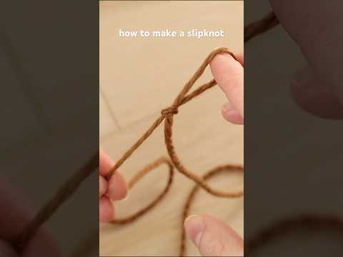 how to make a slip knot (for knitting)