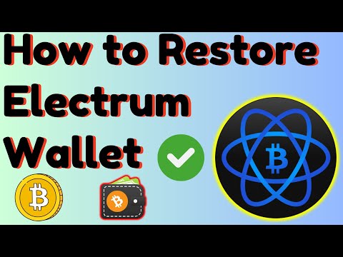 How to Restore Electrum Wallet | Restore Electrum Bitcoin Wallet