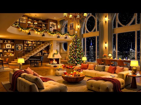 Christmas Jazz 2025 for Relaxation, Sleep 🎄 Luxury NYC Apartment Ambience & Smooth Piano Jazz Music