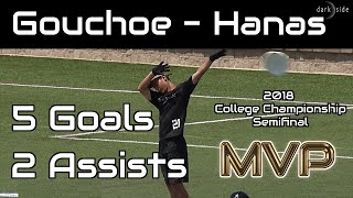 Matt Gouchoe-Hanas | 5G 2A | MVP Highlights UNC vs. Oregon | College Champ Semi 2018